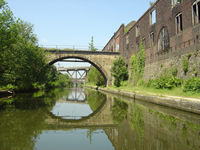 The Stewart Aqueduct & M5 ahead